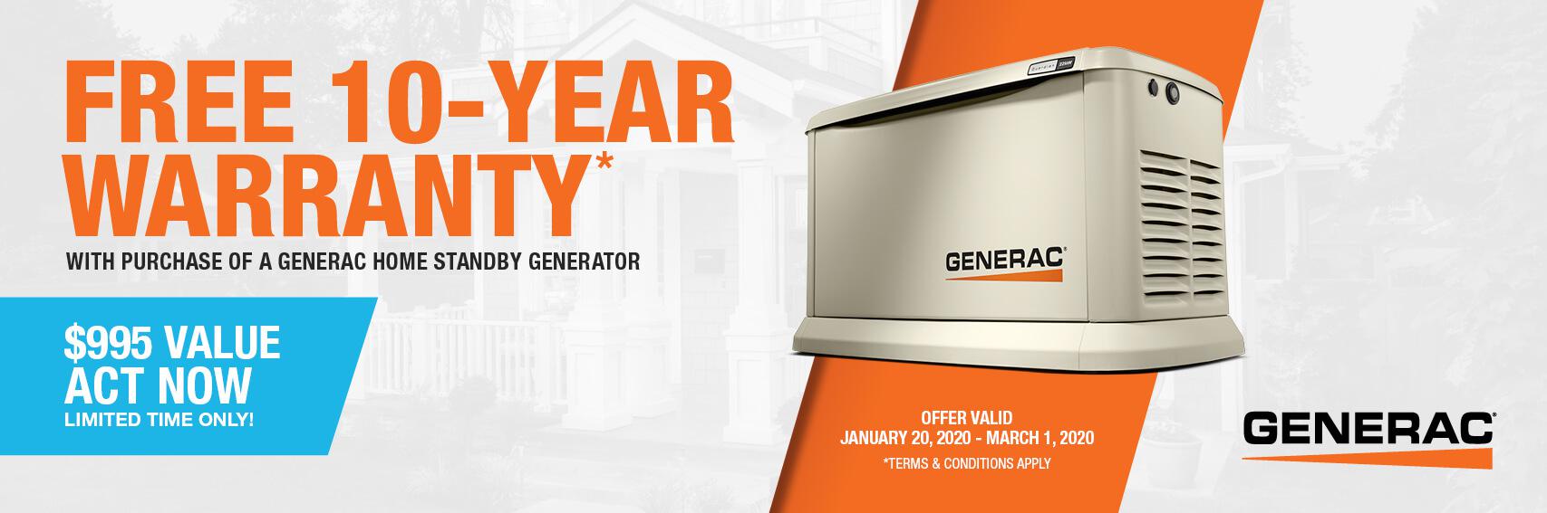 Homestandby Generator Deal | Warranty Offer | Generac Dealer | Miami, FL